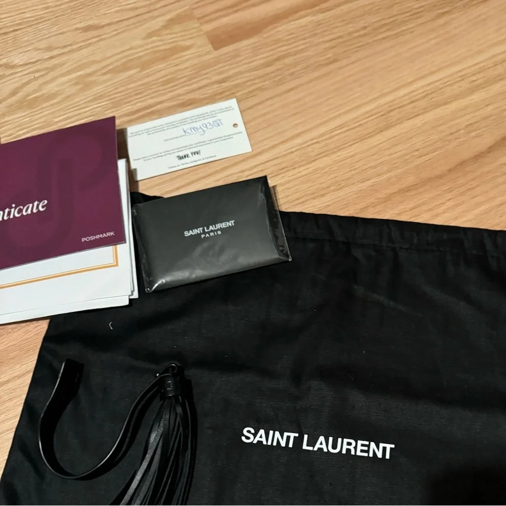 Yves Saint Laurent Black Quilted Leather Crossbody Bag